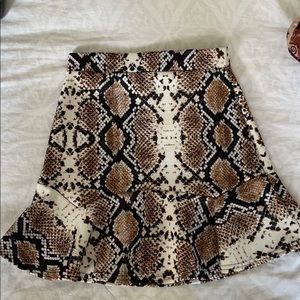Nasty Gal Snake Skin Mini Skirt